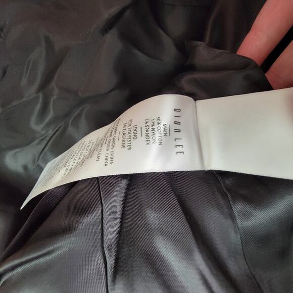 Dion Lee Accordion Pleat Mini Dress Size 8 Black Hook Eye Bustier Adjustable - Picture 9 of 9